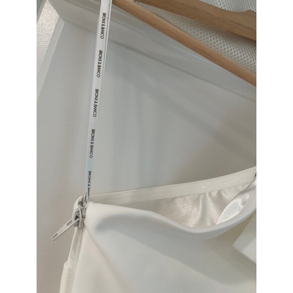 Bronx and Banco White Asymmetrical Wedding Dress - Picture 11 of 12
